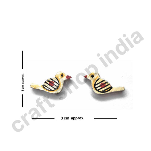 Off-white Bird Wooden Miniature