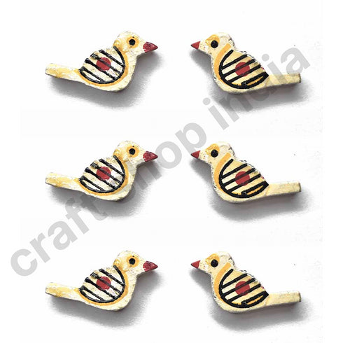 Off-white Bird Wooden Miniature