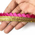 Rani Pink Color Satin Ribbon Samosa Lace - ( 9mtr )