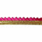 Rani Pink Color Satin Ribbon Samosa Lace - ( 9mtr )