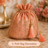 Peach Tassel with Cord Rope Pack of 2 for Saree, Blouse, Lehenga & Dupatta | Craft Shop India