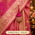 Rani Pink Mirror Work Round Latkan Tassel Set of 2 for Saree Pallu, Blouse, Dupatta & Lehenga Decoration | Craft Shop India