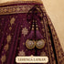 Dark Wine Mirror Work Round Latkan Tassel Set of 2 for Saree Pallu, Blouse, Dupatta & Lehenga | Craft Shop India