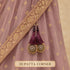 Dark Wine Mirror Work Round Latkan Tassel Set of 2 for Saree Pallu, Blouse, Dupatta & Lehenga | Craft Shop India