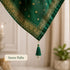 Green Silk Hanging Tassels with Silver Cutdana Beads for Saree Pallu, Blouse, Lehenga, Dupatta, DIY Art & Craft Decoration | Set of 10 | Craft Shop India