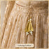 Golden Silk Hanging Tassels with Silver Cutdana Beads for Saree Pallu, Blouse, Lehenga, Dupatta, DIY Craft & Decoration | Pack of 10 | Craft Shop India