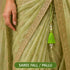 Parrot Green Silk Hanging Tassels with Silver Cutdana Beads for Saree Pallu, Blouse, Lehenga, Dupatta, DIY Art & Craft Decoration | Pack of 10 | Craft Shop India
