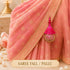 Rani Pink Mirror Work Round Latkan Tassel Set of 2 for Saree Pallu, Blouse, Dupatta, Lehenga & DIY Craft Decoration | Craft Shop India