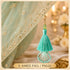 Sea Green Mirror Handmade Ethnic Latkan Tassel Pack of 2 for Saree, Blouse & Lehenga | Craft Shop India