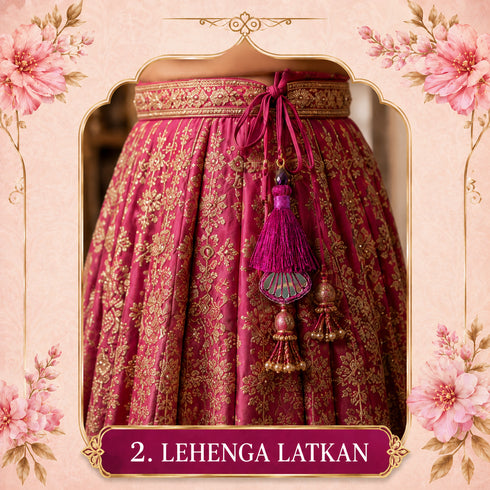 Dark Rani Handmade Ethnic Latkan Tassel Pack of 2 for Saree, Blouse & Lehenga | Craft Shop India