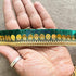 Green Silk Thread Tassel Fringe Sequenced Lace & Border - ( 9mtr )