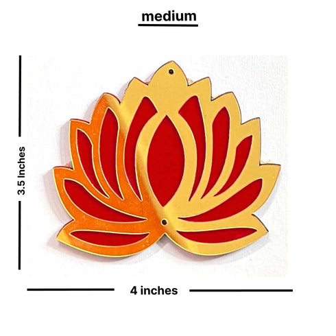 Red Velvet & Golden Lotus Flower