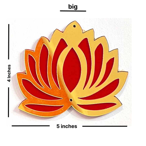 Red Velvet & Golden Lotus Flower