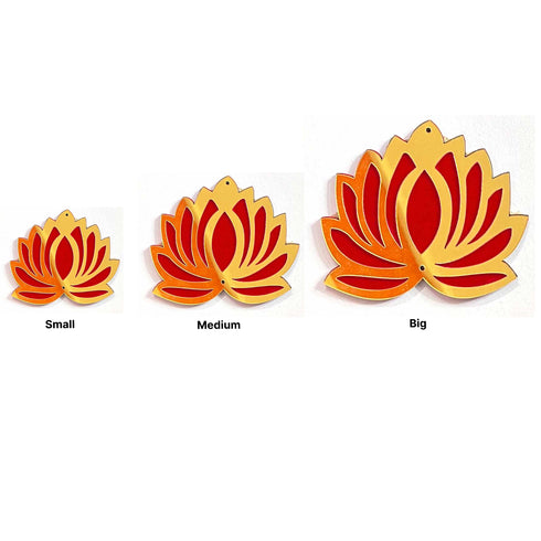 Red Velvet & Golden Lotus Flower