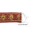Red Velvet With Golden Zari Embroidered Border- ( 9mtr, Design_3 ) | Golden Zari Embroidered Border | Red Velvet | Adikala Craft Store | Art Craft | Decoration | Laces Collection | Border Collection | Craft Making