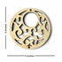Round Shape Mdf Pendent Or Ear Ring Cutting Shape Set Of 6