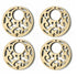 Round Shape Mdf Pendent Or Ear Ring Cutting Shape Set Of 6