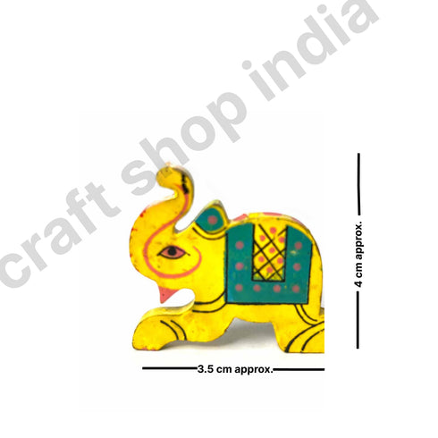 Yellow Wooden Elephant