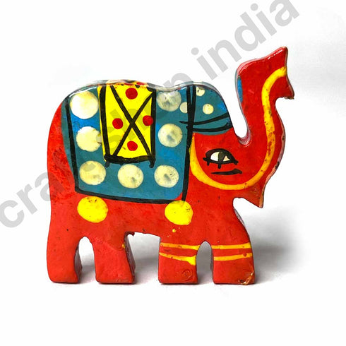 Red Wooden Elephant