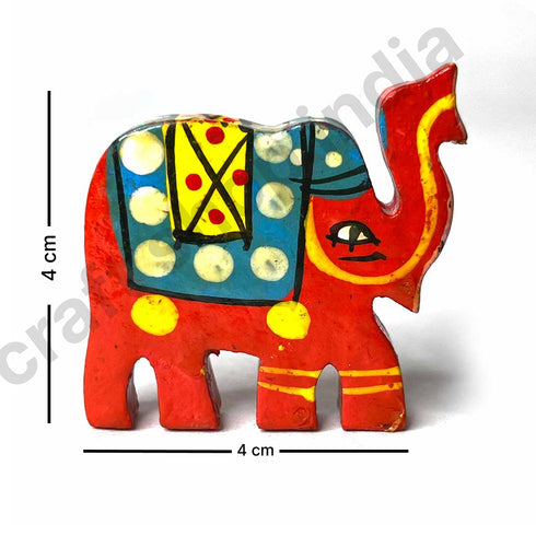 Red Wooden Elephant