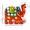 Red Wooden Elephant