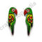 Green Parrot Wooden Miniature Small Size