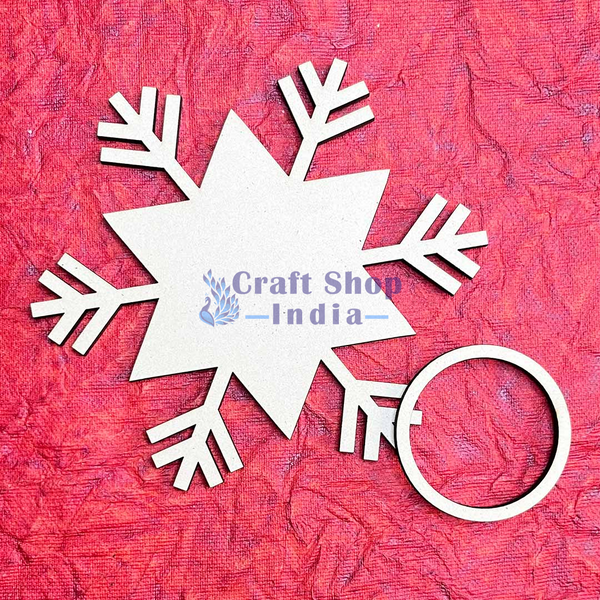 Christmas Snow Design Tea Light Holder Set of 2