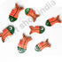 Orange & Green Wooden Fish