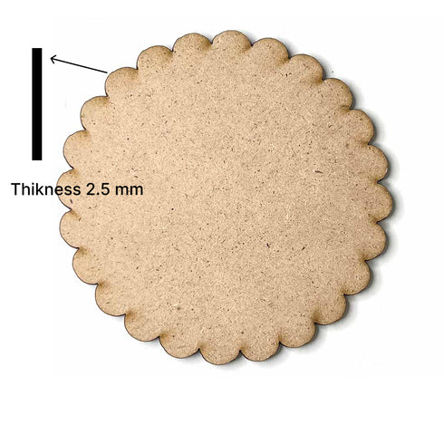 scalloped Mdf Base Set of 6