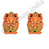 Ganpati Jee Orange Wooden Miniature