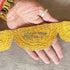 Mango Yellow Color With Zari Work Semi Circle Lace & Border ( 9mtr )
