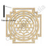 Shri Yantra Design MDF Cutout Base for DIY