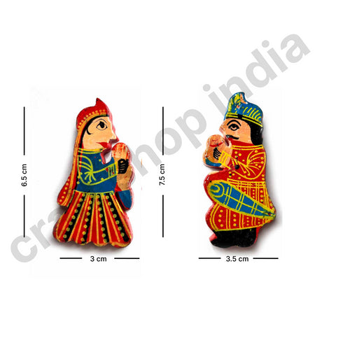 Raja Rani Wooden Miniature Pair