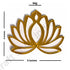 3 Different Sizes White Velvet & Golden Acrylic Lotus Set of 18