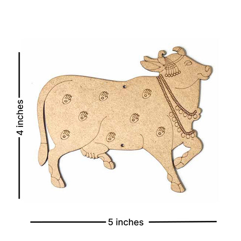 Jharokha With Cow Mdf Cutout 13 inches