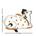 Decorative Pichwai Seated Cow Mdf 5 IN