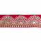 Light Golden Semi Circle Dori Work With Red Valvet Border (9 meter)
