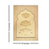 Jharokha With Pichwai Lotus Mdf Cutout 13 inches Set of 2