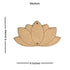 Jharokha With Pichwai Lotus Mdf Cutout 13 inches Set of 2