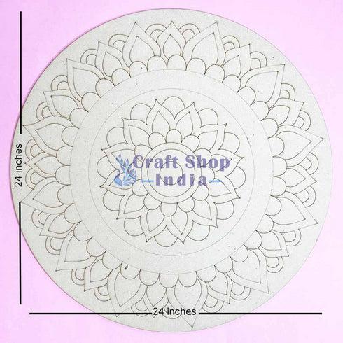 Mandala Design 4 MDF Engraved Base