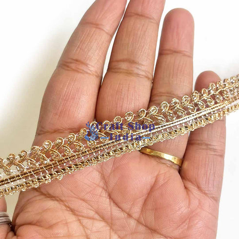 Half Inches Golden Dori Lace (9 Meter)