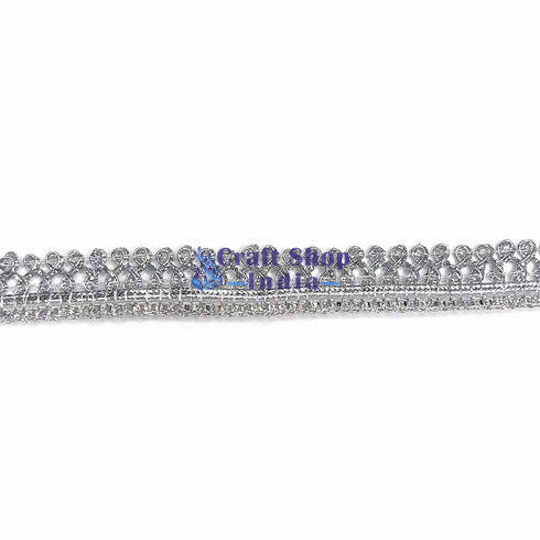 Half Inches Silver Dori Lace (9 Meter)
