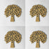 Mdf Tree Shape Set Of 6