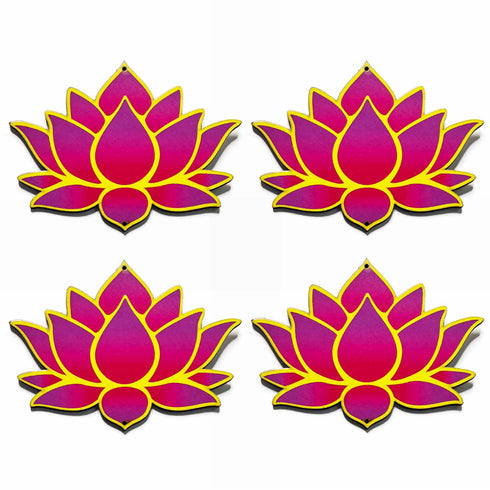 Pink Lotus Flower Set of 6 (Medium)