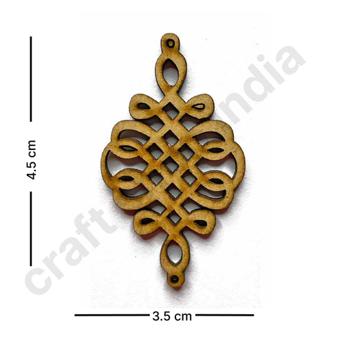 MDF Chinese Button Cutting Shape Set Of 6