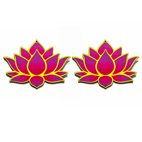 Pink Lotus Flower Set of 6 (Medium)