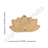 Engraved Mdf Cutout Of Lotus Set of 6