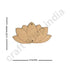 Engraved Mdf Cutout Of Lotus Set of 6