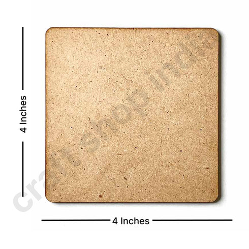 Square Mdf Base Set of 6