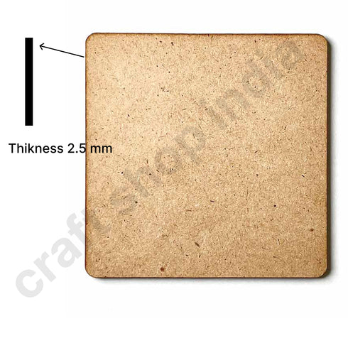 Square Mdf Base Set of 6